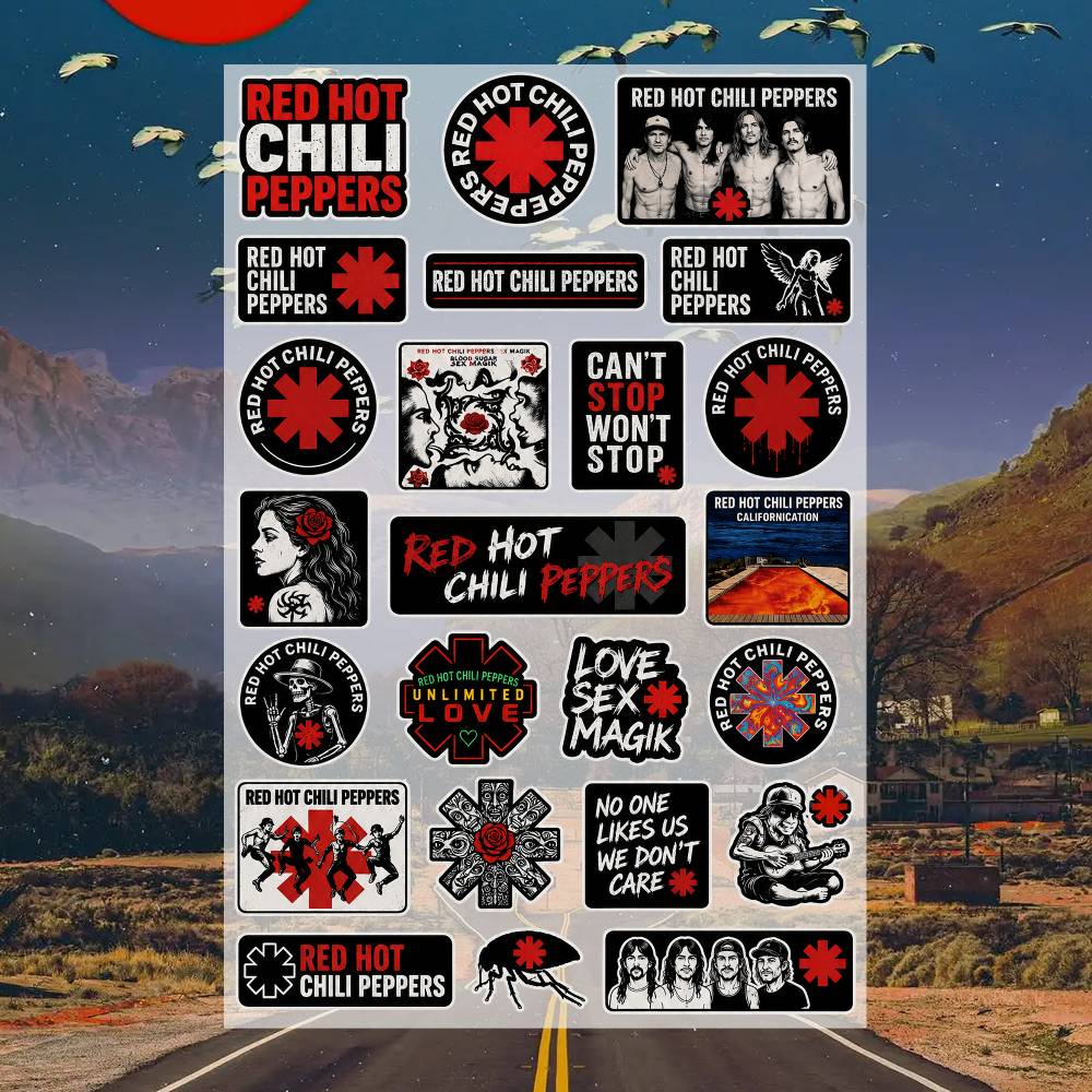Laptop Accessories Wallpaper - Red Hot Chili Peppers Moto Sticker