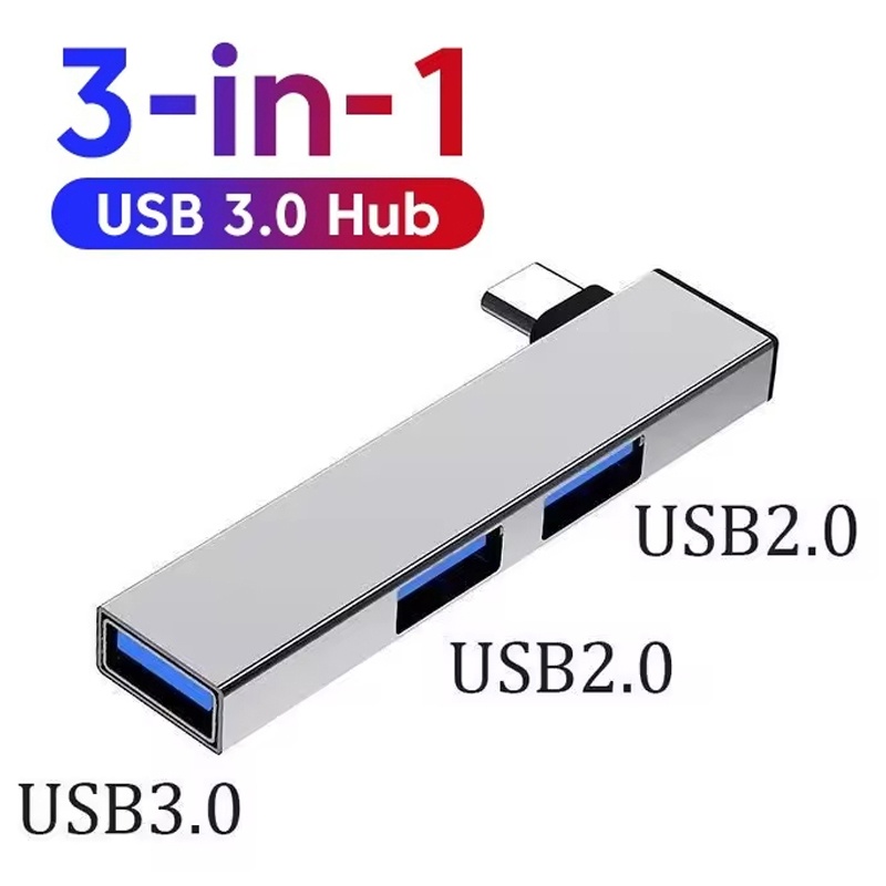 Laptop Accessories And Gadgets - 3-in-1 USB 3.0 HUB met 3
