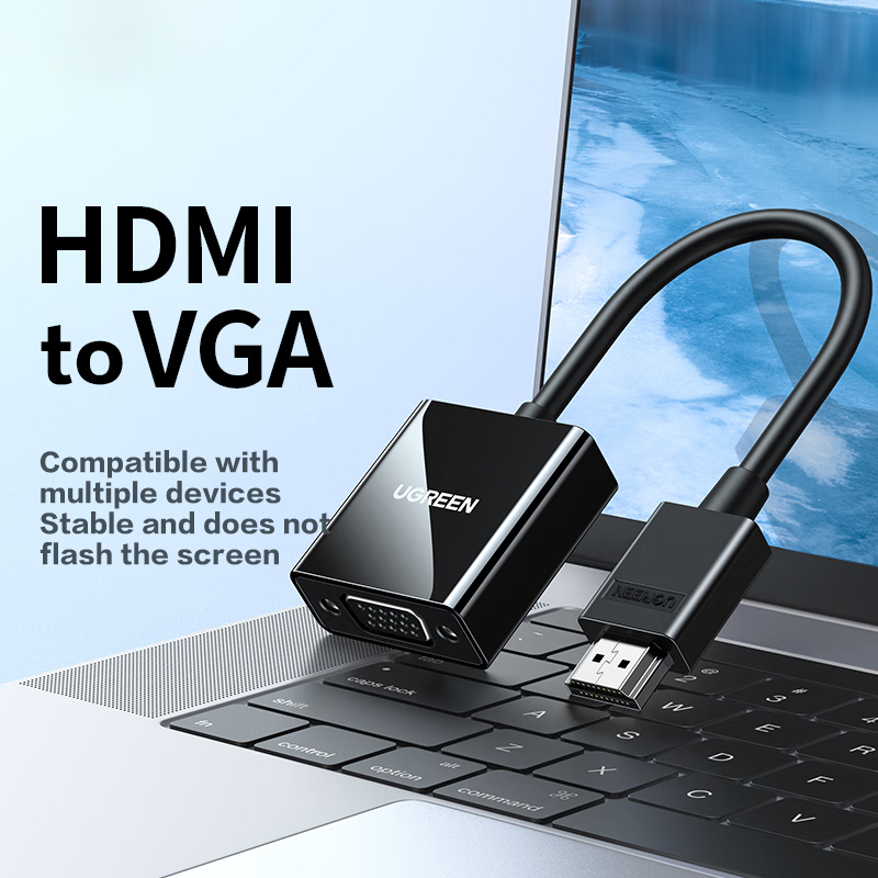 Hdmi Vga Adapter - Ugreen CM270 HD-MI naar VGA-adapter 1080P