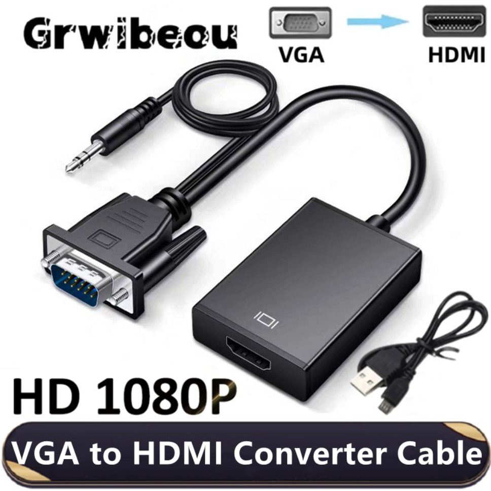 Hdmi Vga Adapter - HD 1080P VGA naar HDMI adapterkabel
