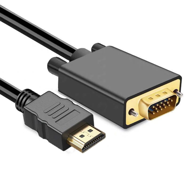 Hdmi Vga Adapter - 1.8M 1080P Video Converter Hdmi-Compatibel Mannelijk