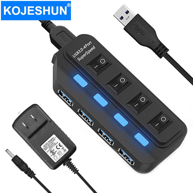 Laptop Accessories And Gadgets - 4 Poorten Usb 3.0 Hub 5Gbps