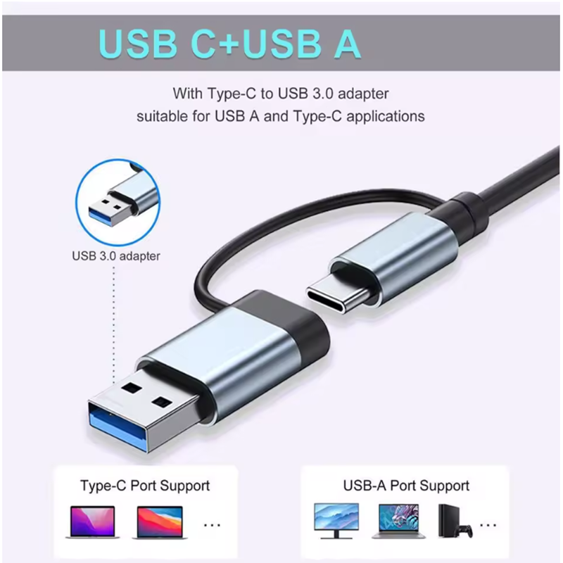 5/7/8-poorts USB A C Hub Conce - Laptop Accessories And Gadgets recensie en prijs