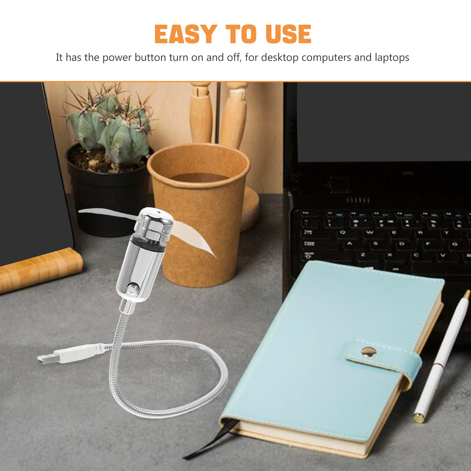 USB Mini Fan Zilver 41Cm LED R - Laptop Accessories You Need recensie en prijs