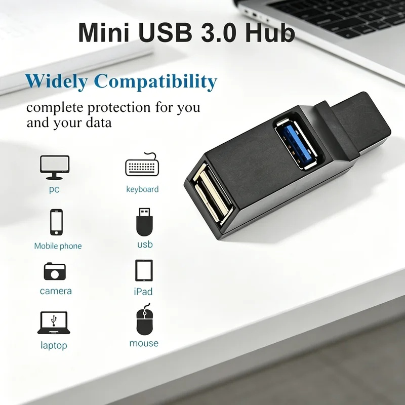 USB 3.0 2.0 Draaibare 3-poorte - Laptop Accessories And Gadgets recensie en prijs