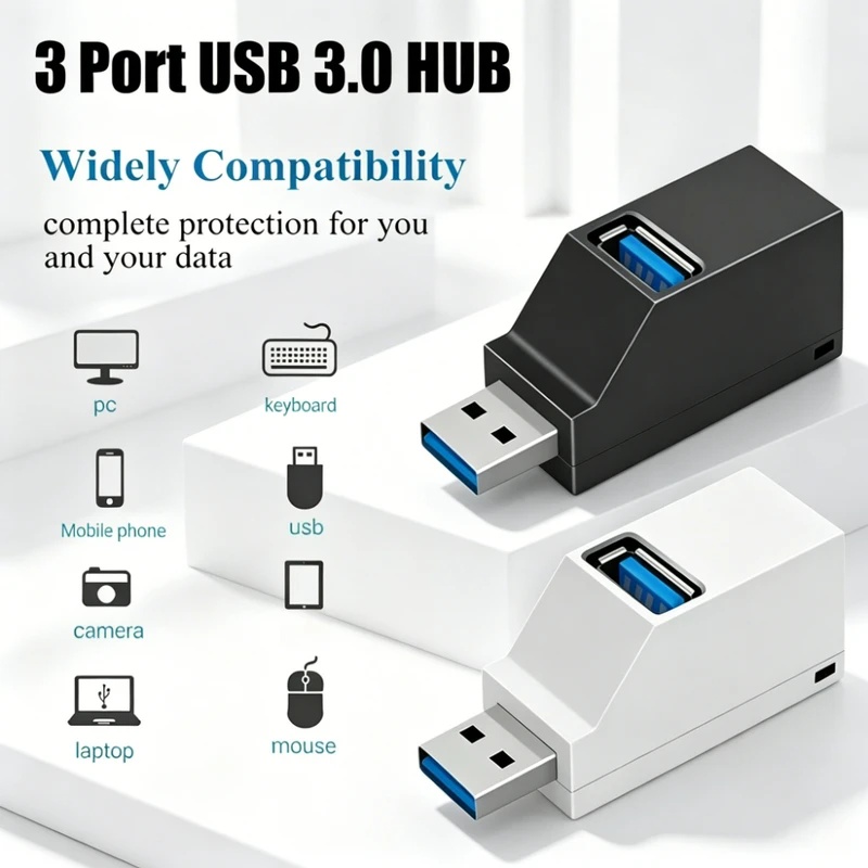 USB 3.0 2.0 Draaibare 3-poorte - Laptop Accessories And Gadgets recensie en prijs