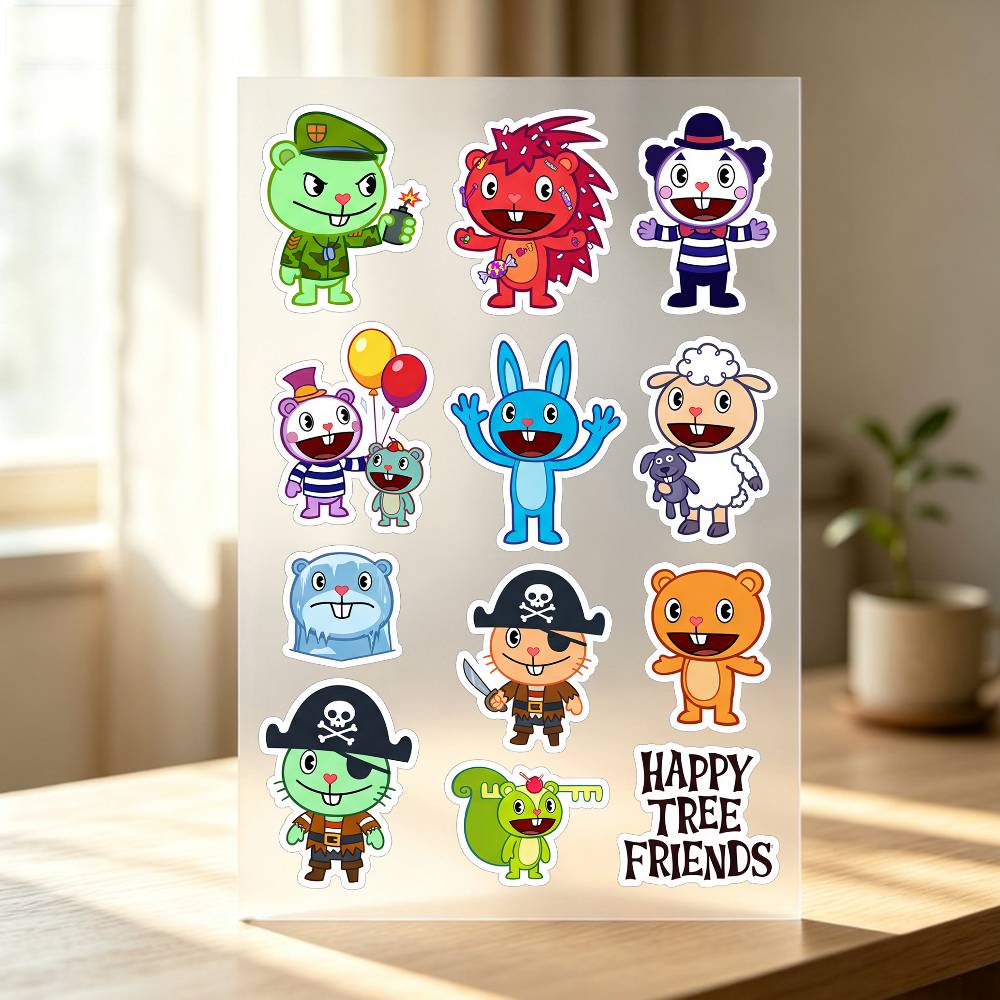 Happy T-ree F-rien-ds Stickers - Laptop Accessories Wallpaper recensie en prijs