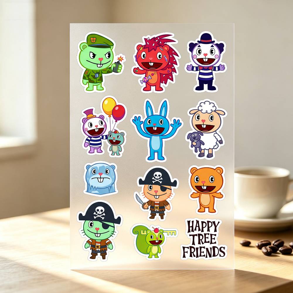 Happy T-ree F-rien-ds Stickers - Laptop Accessories Wallpaper recensie en prijs