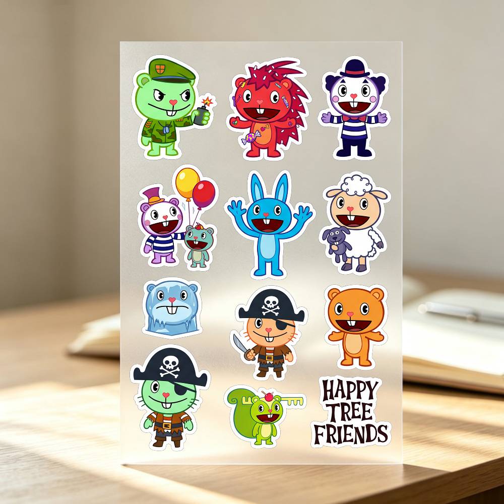 Happy T-ree F-rien-ds Stickers - Laptop Accessories Wallpaper recensie en prijs
