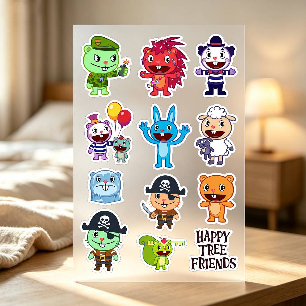 Happy T-ree F-rien-ds Stickers - Laptop Accessories Wallpaper recensie en prijs