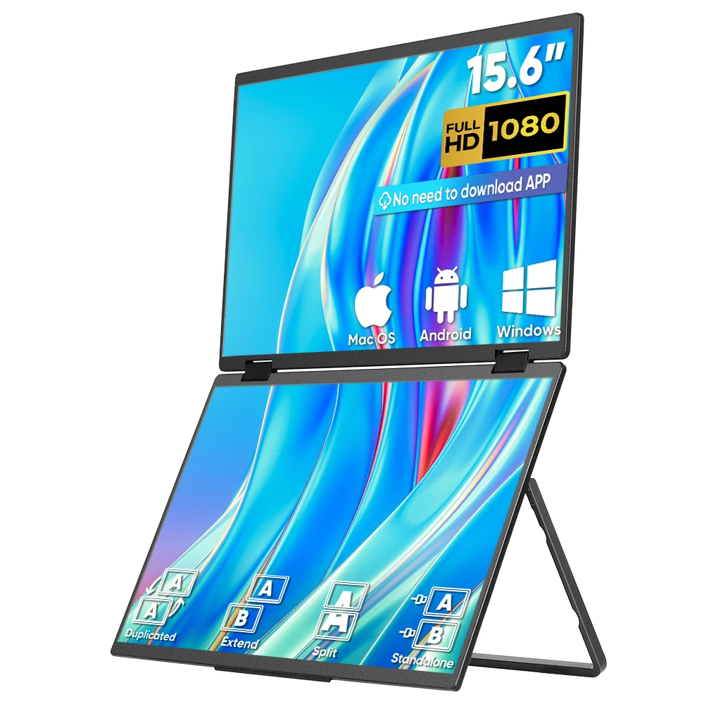 15,6 inch opvouwbare dubbele d - Monitor Portable Usb recensie en prijs