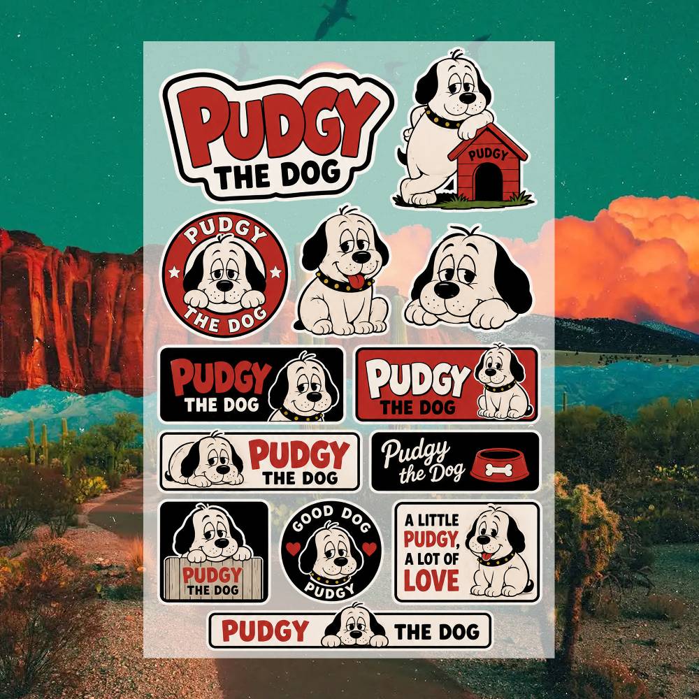 P-udgy the D-og Stickers Moto  - Laptop Accessories Wallpaper recensie en prijs
