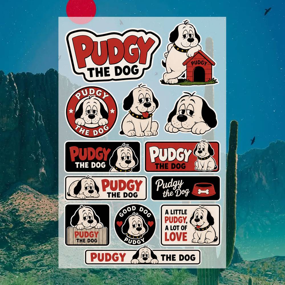 P-udgy the D-og Stickers Moto  - Laptop Accessories Wallpaper recensie en prijs