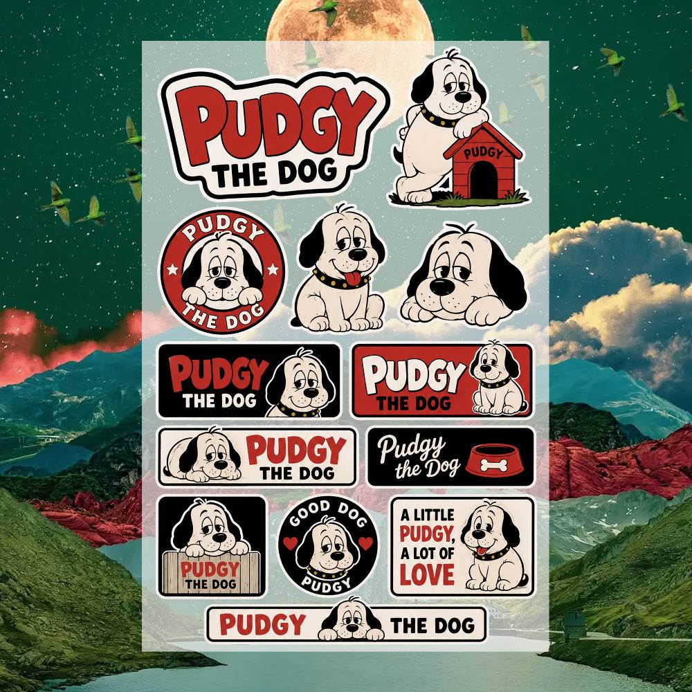 P-udgy the D-og Stickers Moto  - Laptop Accessories Wallpaper recensie en prijs