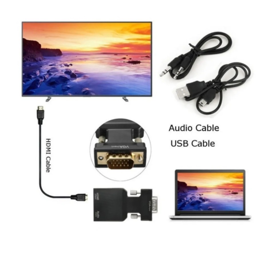 YIGETOHDE VGA naar HDMI-conver - Hdmi Vga Adapter recensie en prijs