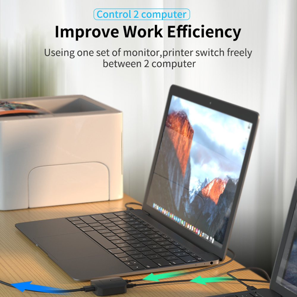 2X1 Kvm Switch Box Selector Du - Monitor Portable Usb recensie en prijs
