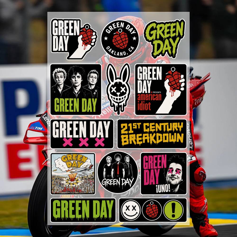 G-Green Day Stickers Moto Stic - Laptop Accessories Wallpaper recensie en prijs