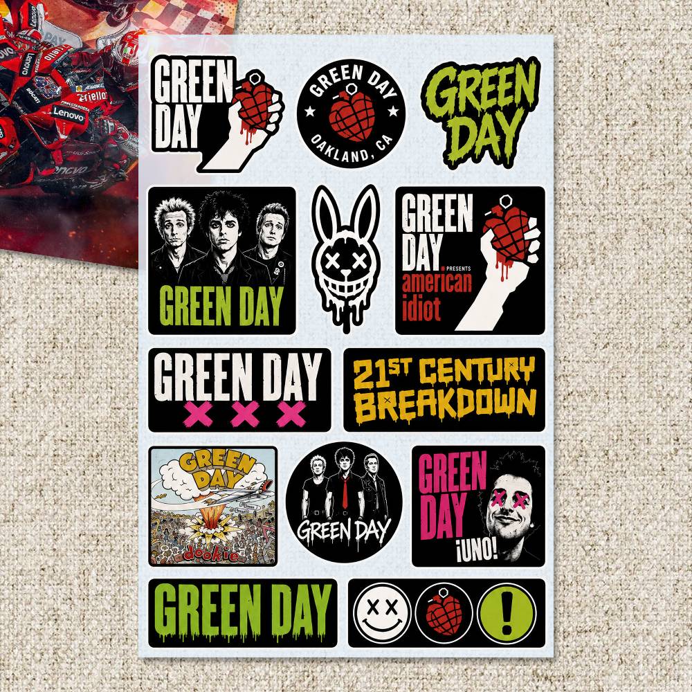 G-Green Day Stickers Moto Stic - Laptop Accessories Wallpaper recensie en prijs