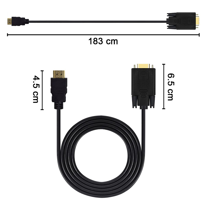 1.8M 1080P Video Converter Hdm - Hdmi Vga Adapter recensie en prijs