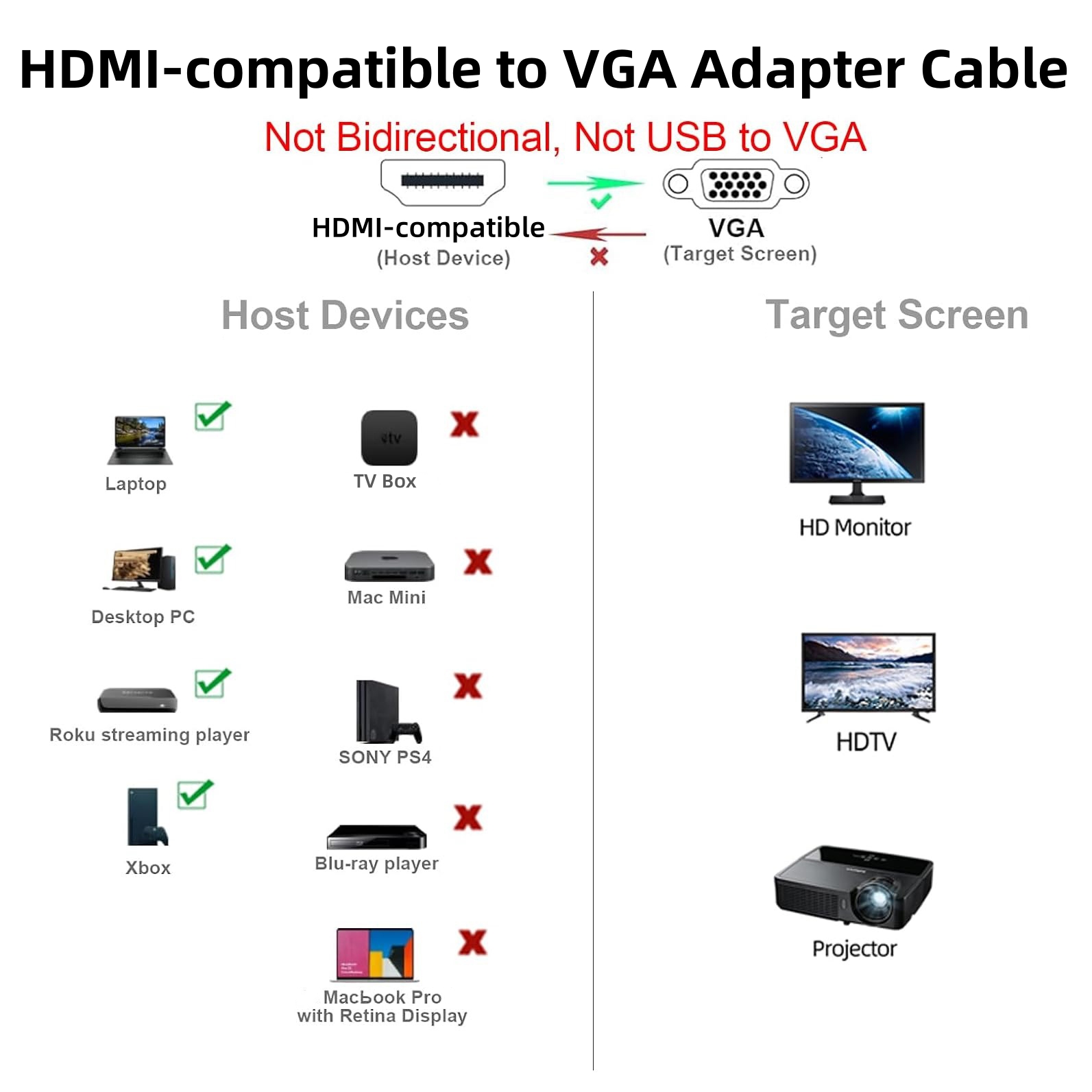 1.8M 1080P Video Converter Hdm - Hdmi Vga Adapter recensie en prijs