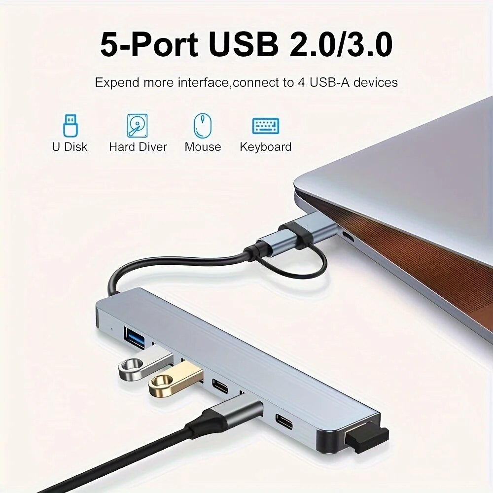 2-in-1 USB3.0 Hub 7-poorts Typ - Laptop Accessories And Gadgets recensie en prijs