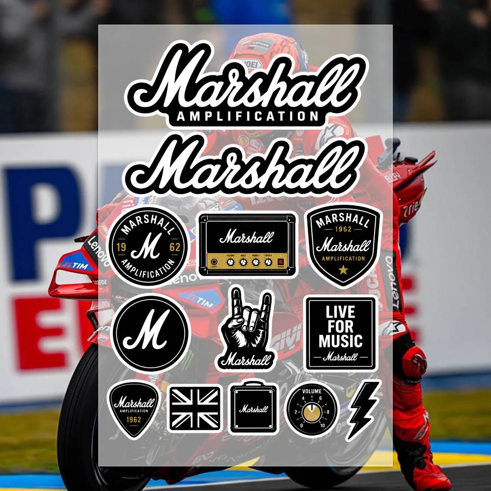 M-arshall Stickers Moto Sticke - Laptop Accessories Wallpaper recensie en prijs